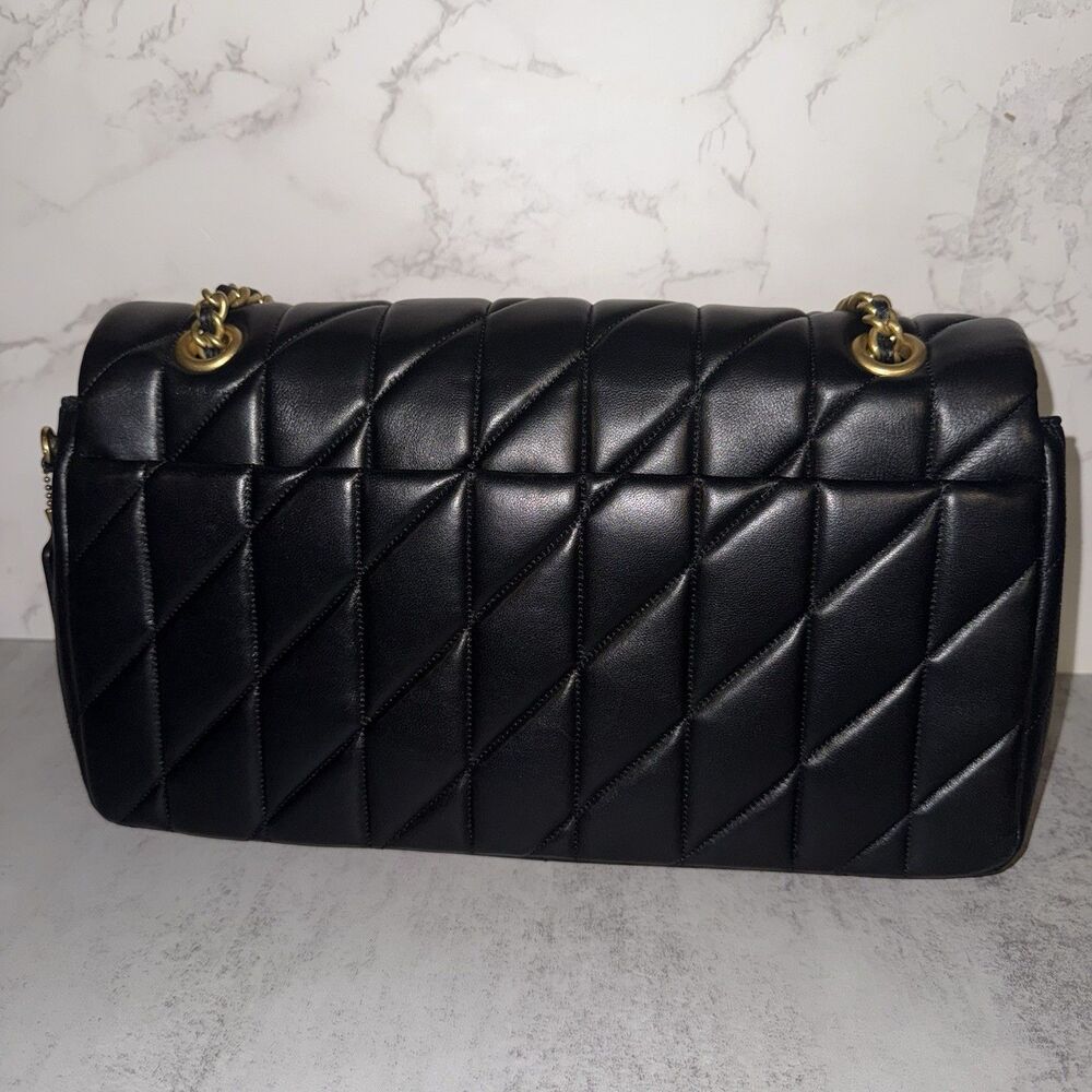 Coach Black Tabby 33 Quilted Nappa Leather Shoulder Bag CP151 $790 Retail - Picture 3 of 16